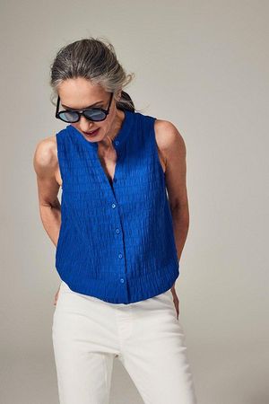 Broeken - Witte stretchjeans op elastiek