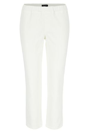 Broeken - Witte stretchjeans op elastiek