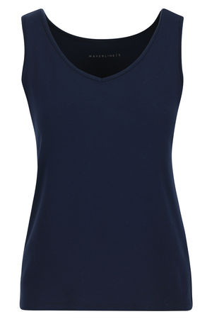Sweatvest - Stretchtop in katoenmengeling