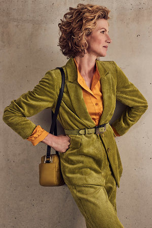 Blazer in ribfluweel - may