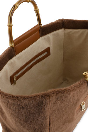 Cabas en fausse fourrure