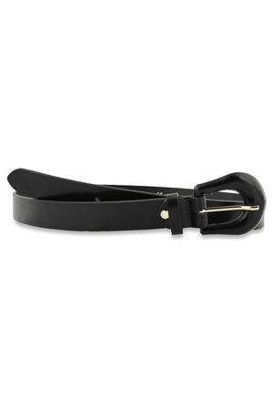 Ceinture en cuir boucle recouverte - may