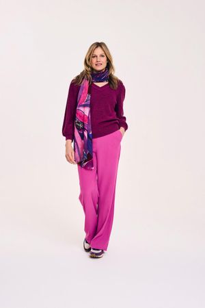Easy care broek met rugelastiek - may