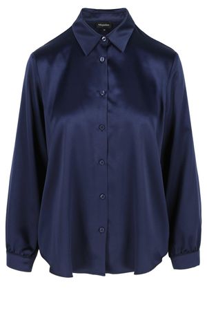 Hemden - Hemdblouse in elastisch satijn