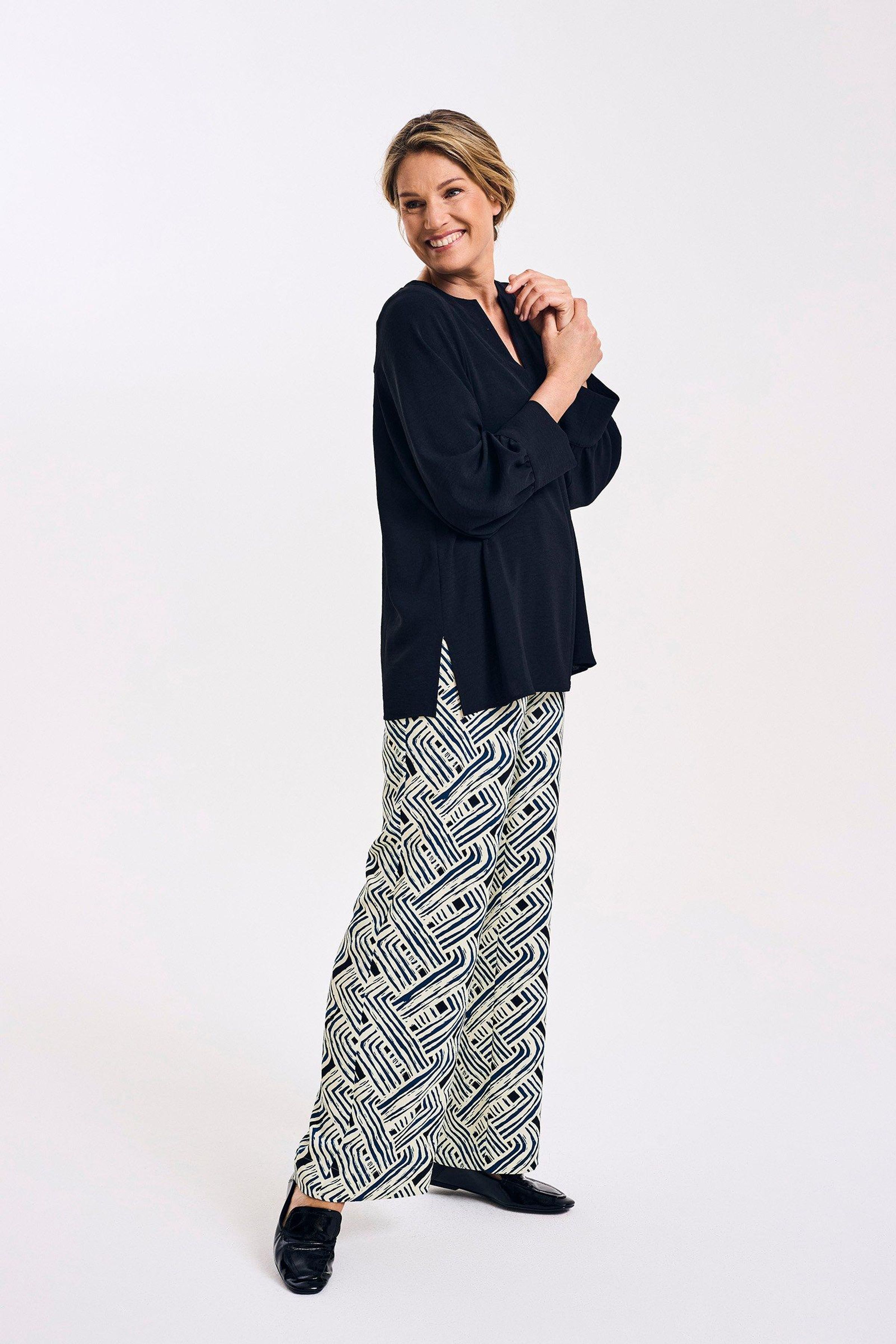 Easy care printbroek - may