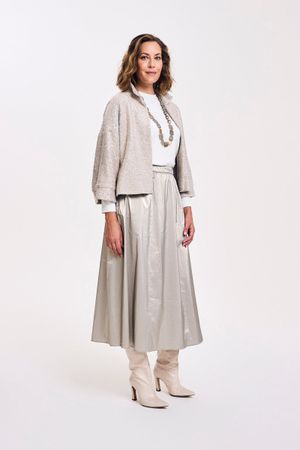 Blazers - Vleermuisjasje in jersey tweed met metallic coating