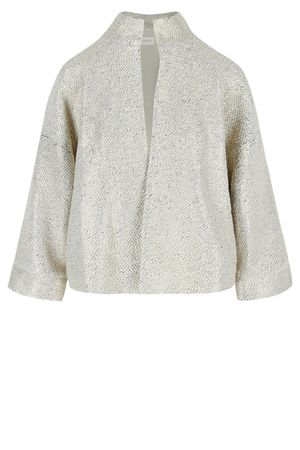 Blazers - Vleermuisjasje in jersey tweed met metallic coating