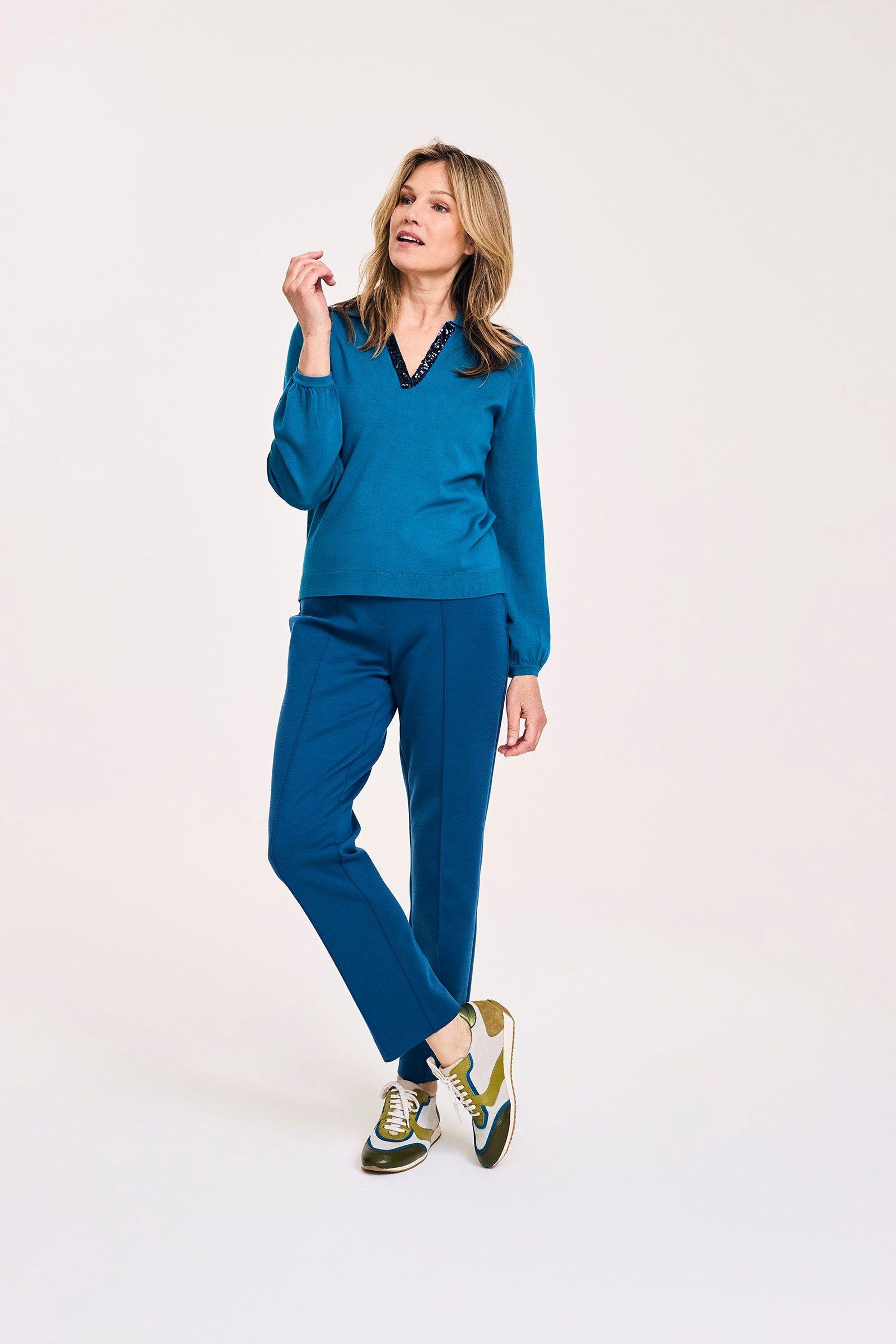 Easy care broek in scuba - may