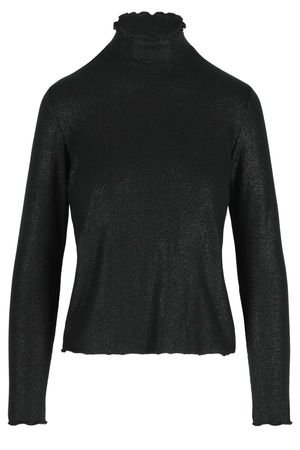 Sweatvest - Dunne lurextrui met fijne rib