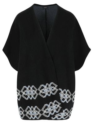 Jassen - Gebreide cape met motief