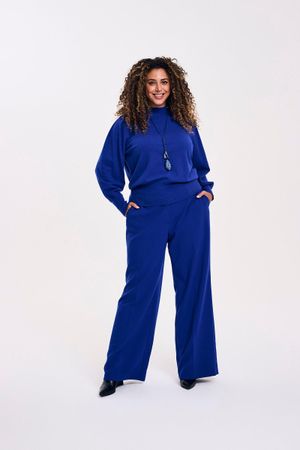 Wijde broek met rugelastiek - may