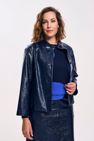 A-lijnjasje in faux lakleer - may