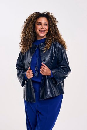 Blazers - A-lijnjasje in faux lakleer