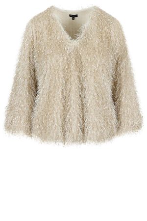Hemden - V-halsblouse met veertjeslook