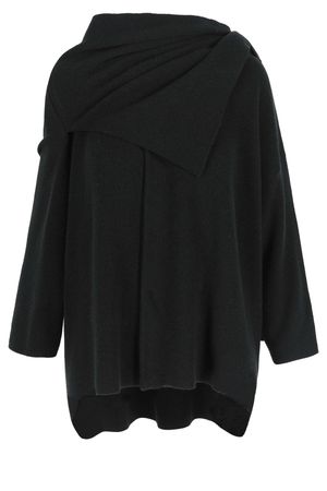 Cardigan - Gebreide cape-cardigan met sjaal