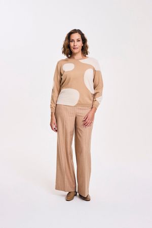 Truien - Vleermuistrui met abstract motief