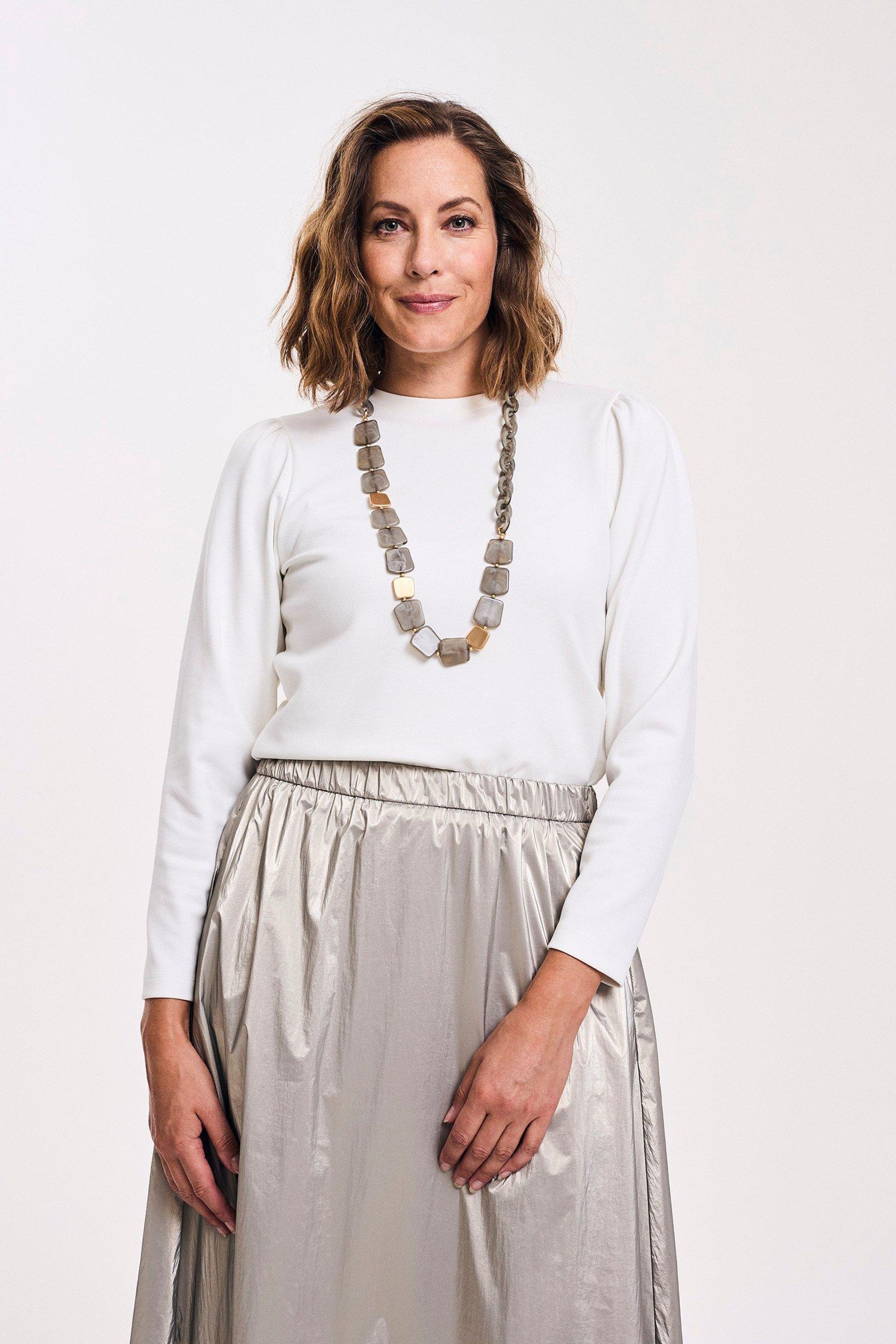 Blouse in elastisch jersey - ame