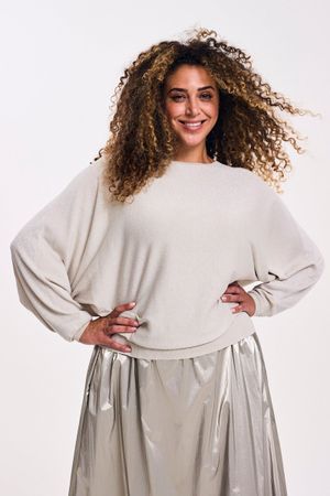 Truien - Vleermuistrui met lurex
