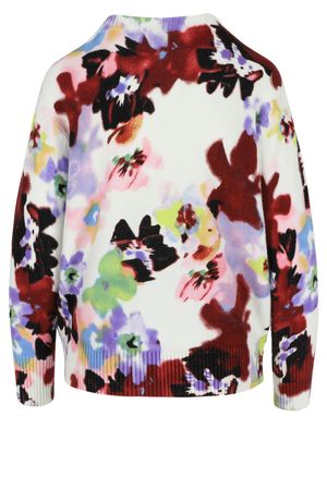 Truien - V-halstrui met bloemenprint