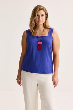 Top en jersey &agrave; bretelles larges - may