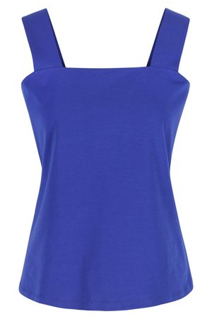 Sweatvest - Jersey top met brede schouderbanden