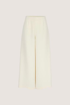 Broeken - Palazzobroek in elastisch twill
