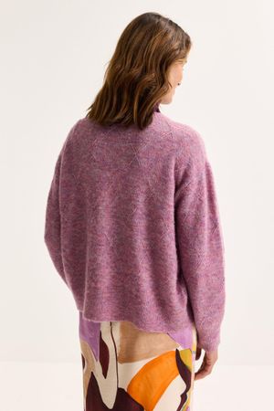 Cardigan - Cardigan in m&ecirc;l&eacute;ejacquard met mohair 