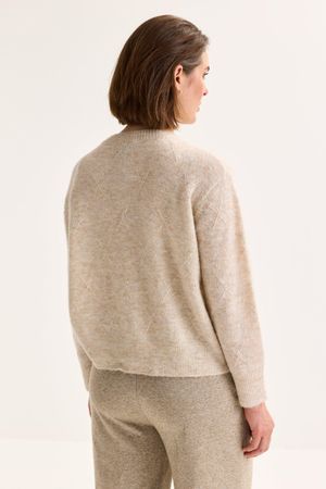 Cardigan - Cardigan in m&ecirc;l&eacute;ejacquard met mohair 