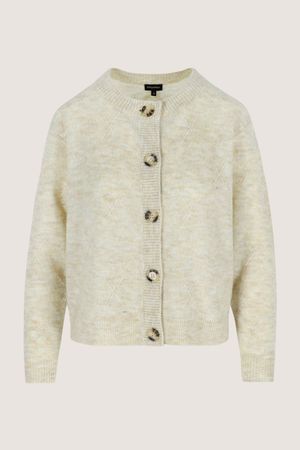 Cardigan - Cardigan in m&ecirc;l&eacute;ejacquard met mohair 
