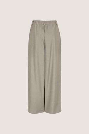 Broeken - Palazzobroek in elastisch twill