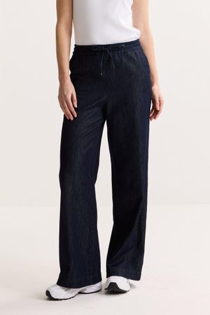 Broeken - Wijde jeans op elastiek