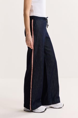 Broeken - Wijde jeans op elastiek