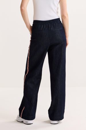 Broeken - Wijde jeans op elastiek