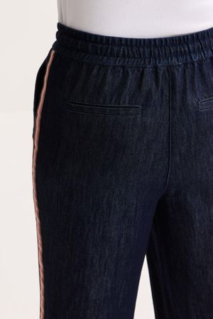 Broeken - Wijde jeans op elastiek