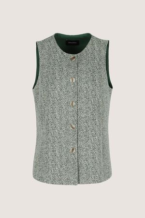 Blazers - Gilet in jersey met visgraatmotief