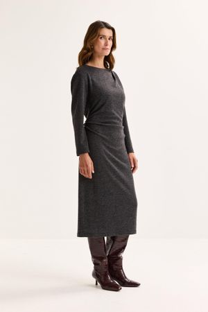 Kleedjes - Drap&eacute;jurk in warm jersey