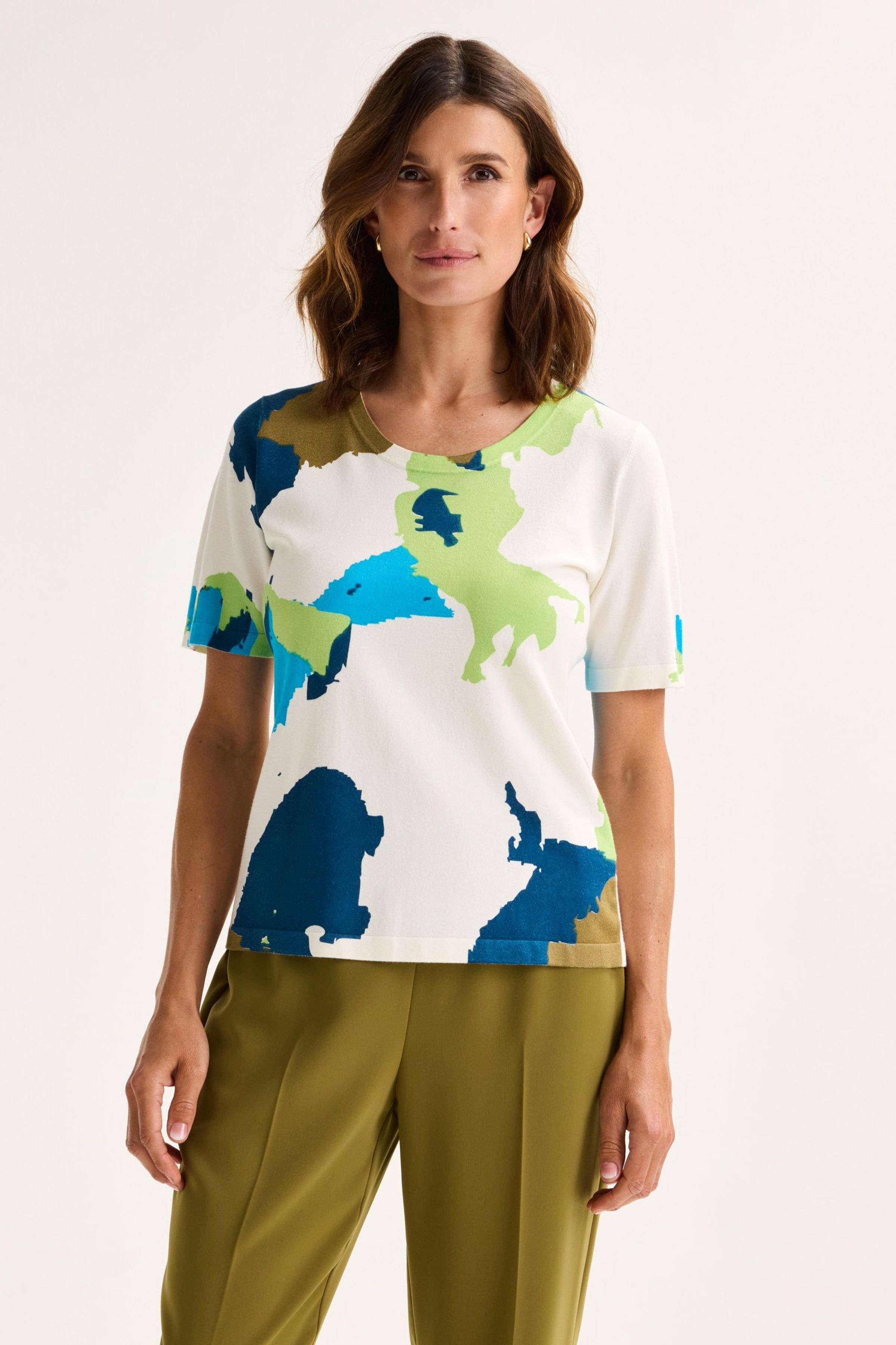 Printtrui met korte mouwen - may
