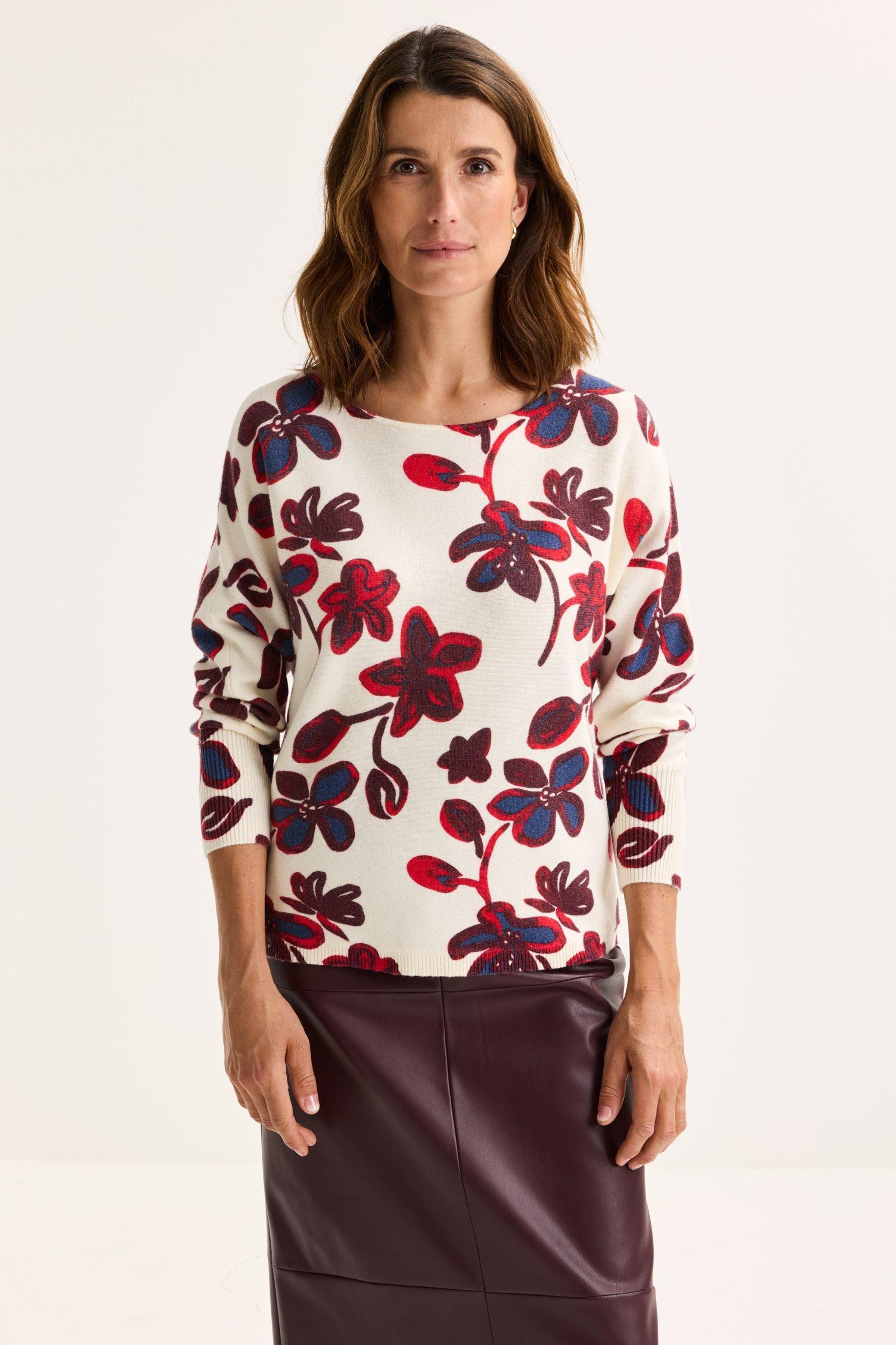 Vleermuistrui met bloemenprint - ame