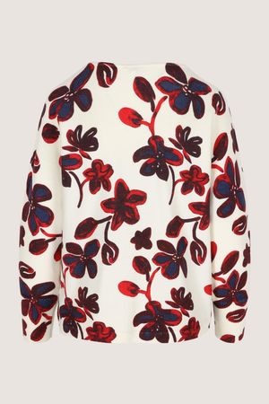 Truien - Vleermuistrui met bloemenprint