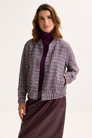 Blazers - Bomberjasje in jersey lurextweed