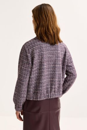 Blazers - Bomberjasje in jersey lurextweed