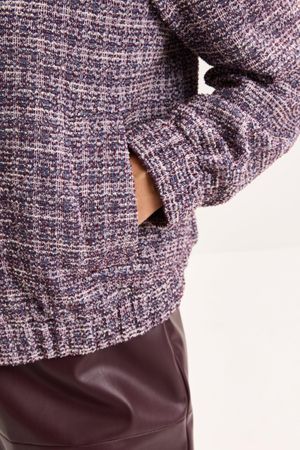 Blazers - Bomberjasje in jersey lurextweed