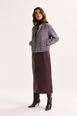 Blazers - Bomberjasje in jersey lurextweed