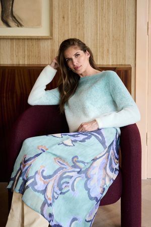Rokken - A-lijn midirok in voile met barokke print