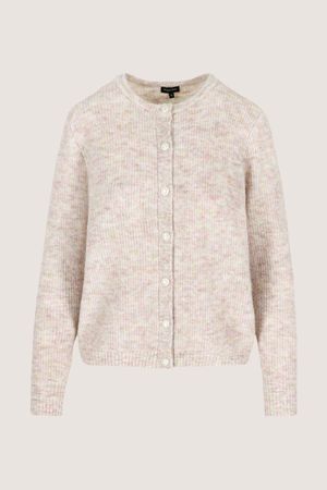 Cardigan - Geribde cardigan met alpaca