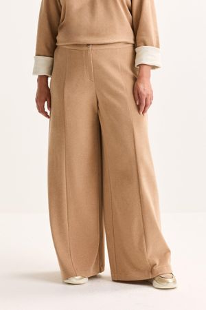 Broeken - Wijde broek in jacquard jersey