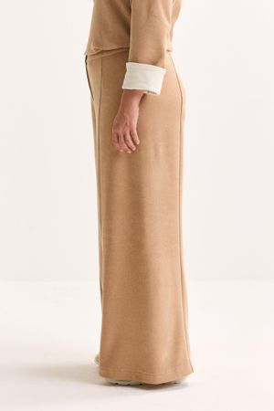 Broeken - Wijde broek in jacquard jersey