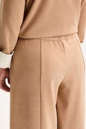 Broeken - Wijde broek in jacquard jersey