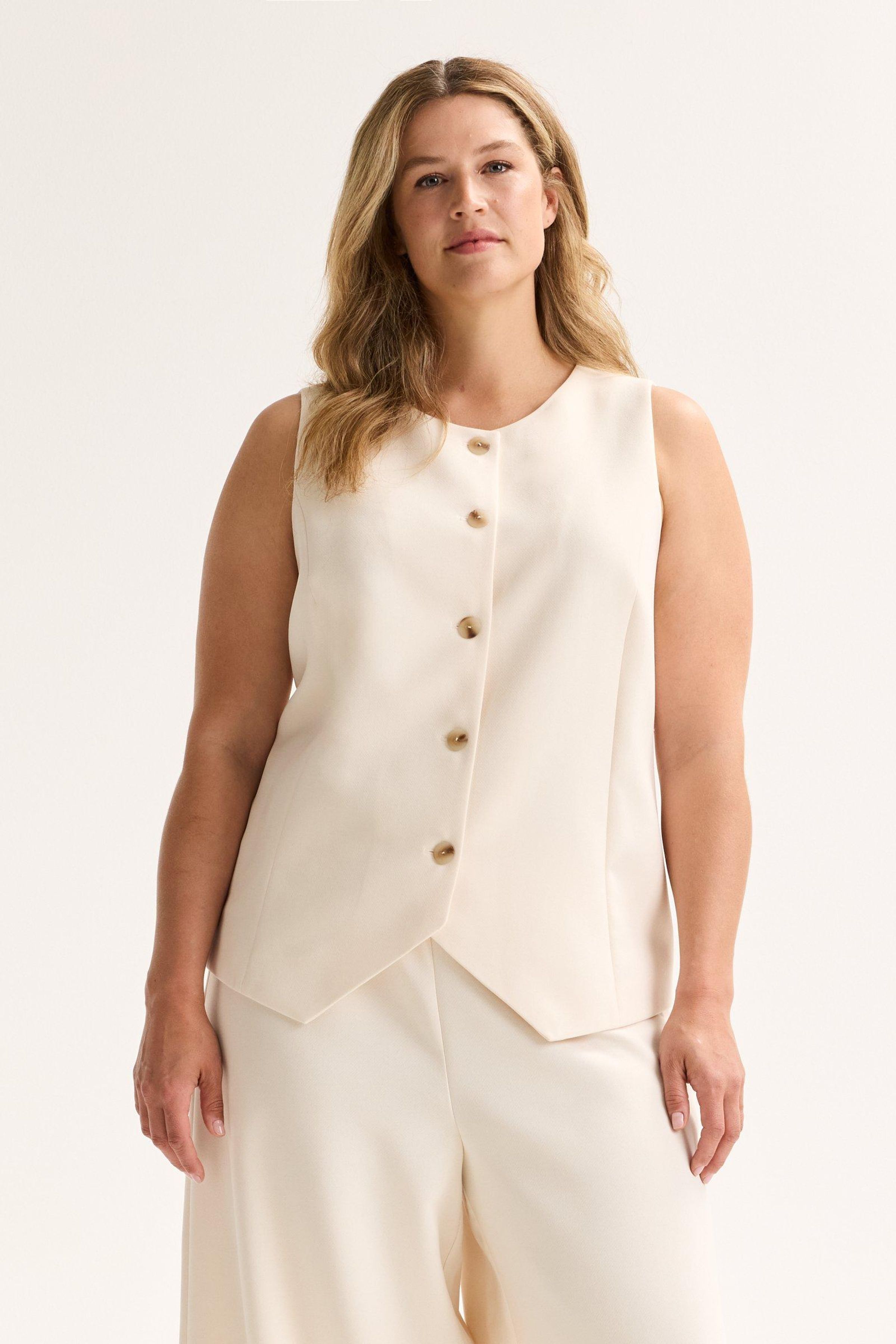 Gilet met ronde hals - may
