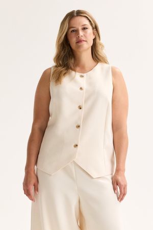 Gilet met ronde hals - may